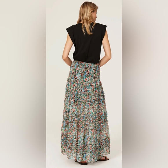 RTR 
Ted Baker London
Amadea Skirt Maxi Skirt Size 3 Multicolored Floral pleated - Picture 2 of 10
